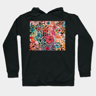 flower pattern Hoodie